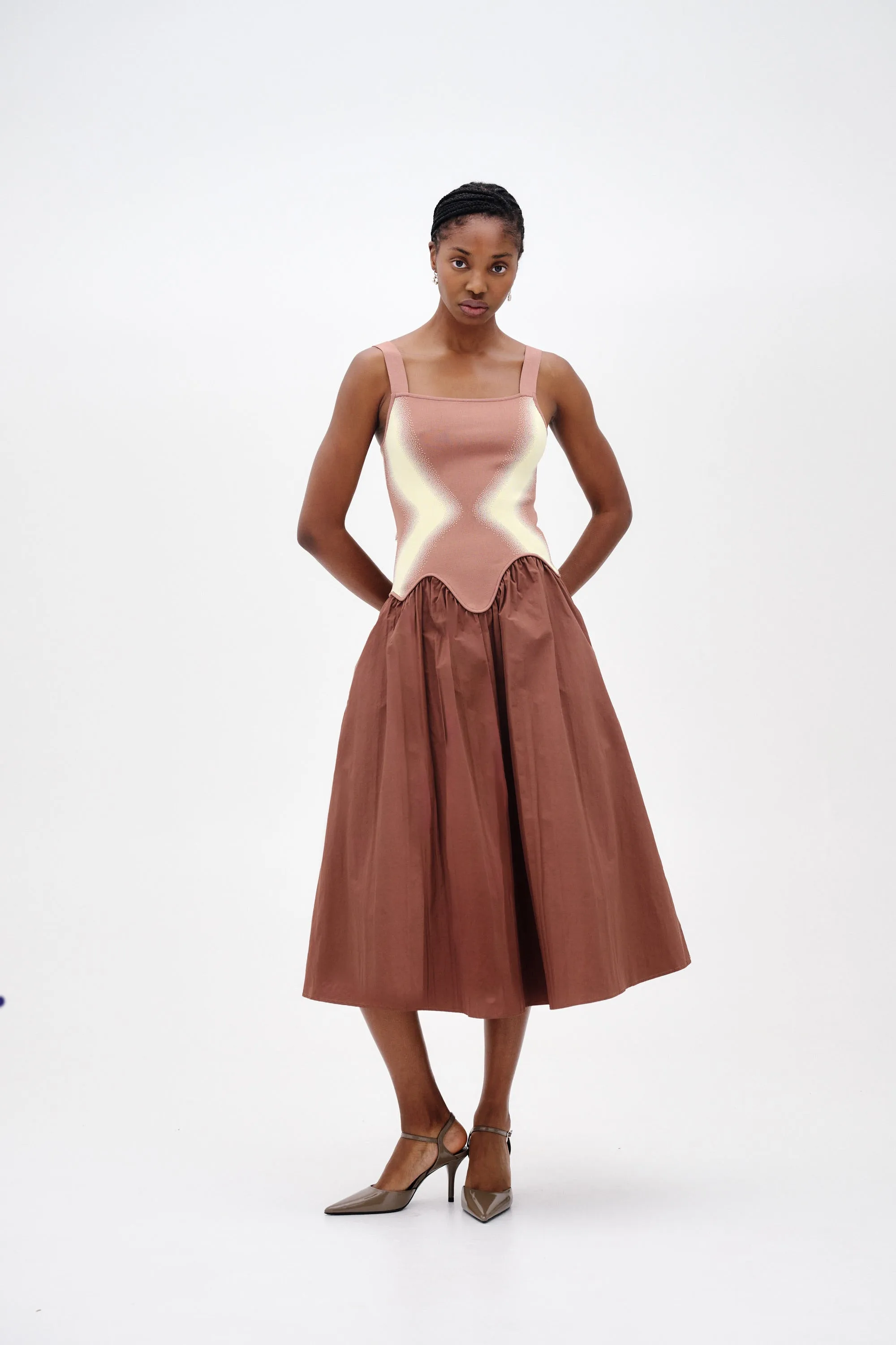 MUSHU MIXED MEDIA TANK DRESS sold by PH5 product image thumbnail 2