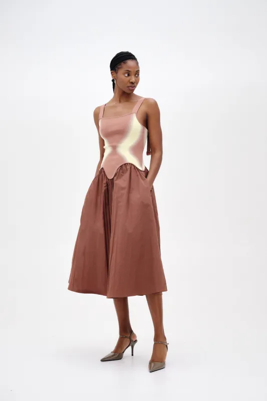 MUSHU MIXED MEDIA TANK DRESS sold by PH5