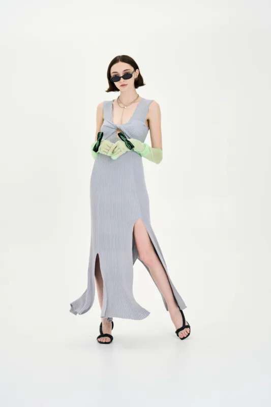 LIANA METALLIC V-NECK MAXI DRESS made by PH5