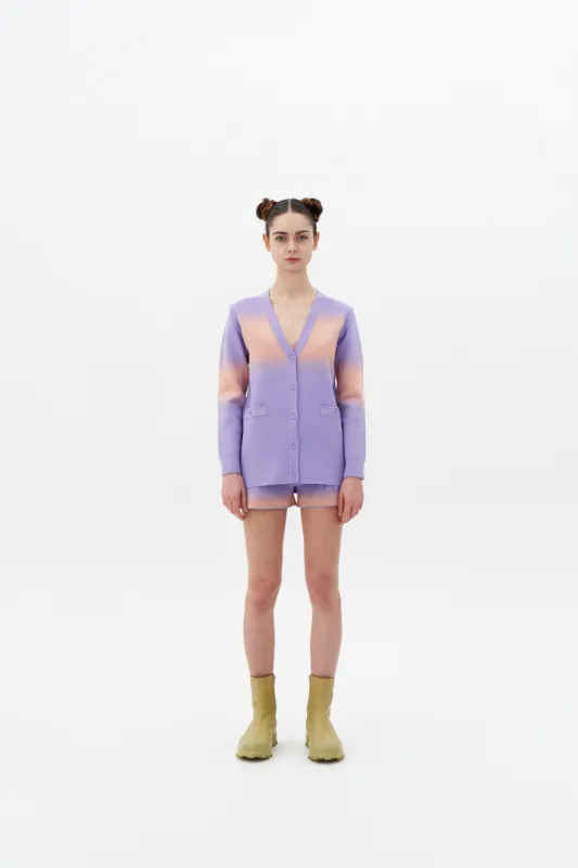 NARVI "SPRAY PAINTED" OVERSIZED CARDIGAN WITH DETACHABLE SLEEVES made by PH5