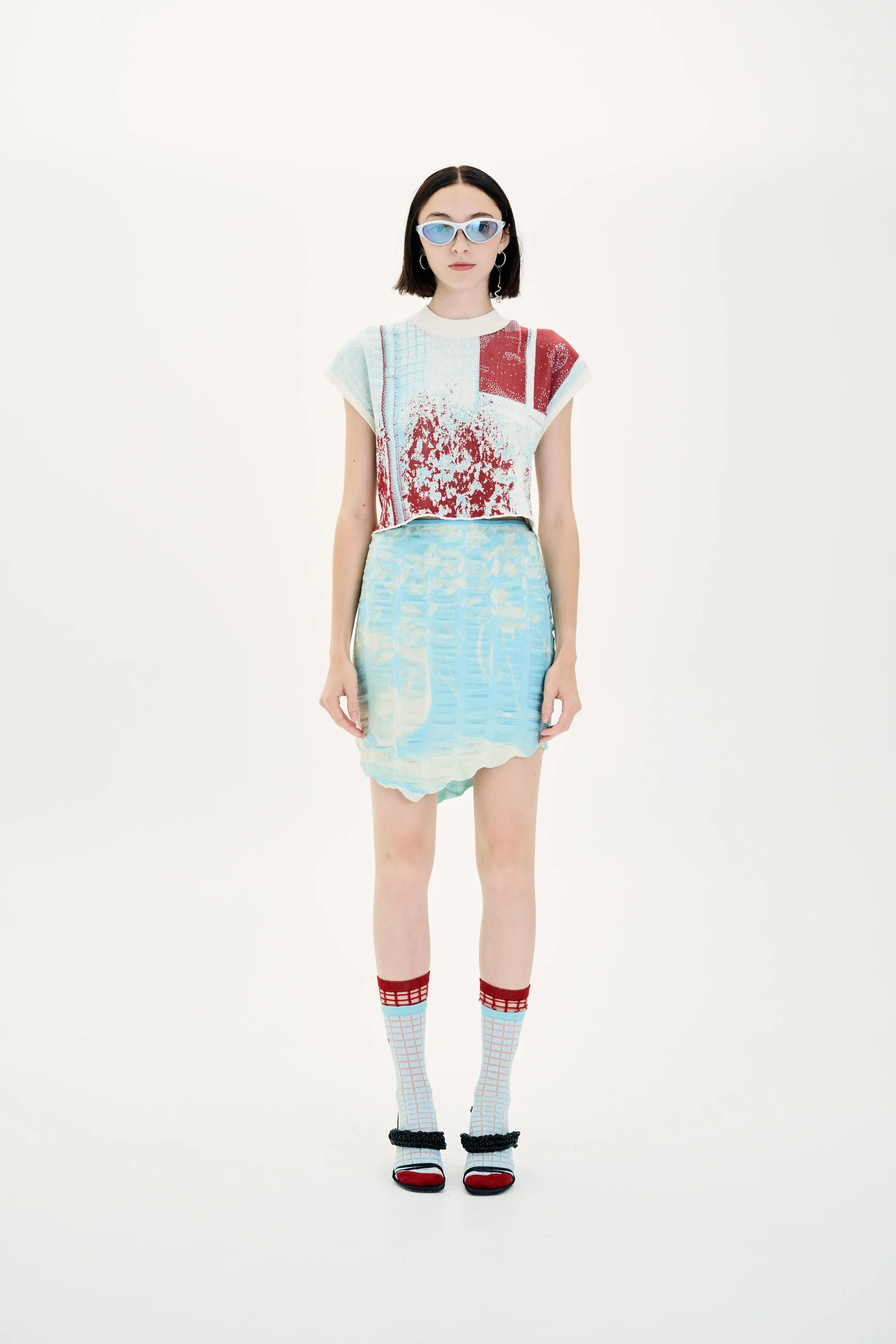 RABENDA TREE PRINT BOXY CROPPED TOP sold by PH5 product image thumbnail 2