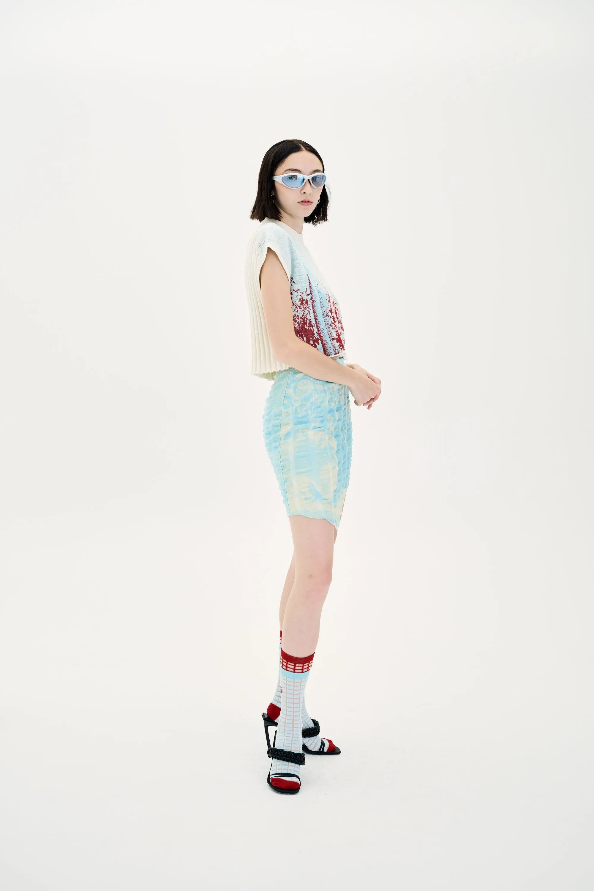 RABENDA TREE PRINT BOXY CROPPED TOP sold by PH5 product image thumbnail 3