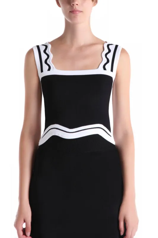 Beatrix Wavy Crop Tank Top sold by PH5