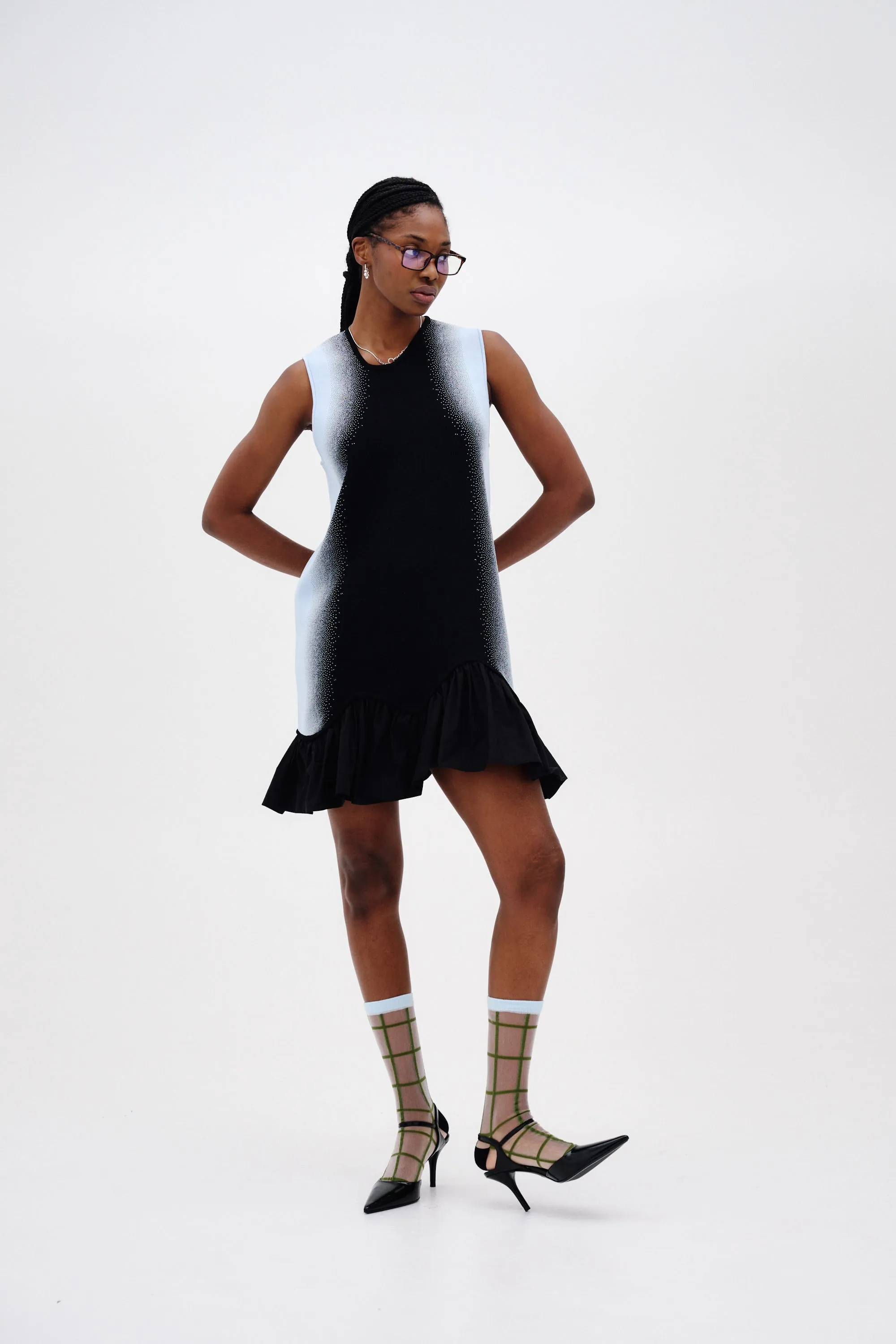 MOCHI MIXED MEDIA TANK DRESS sold by PH5