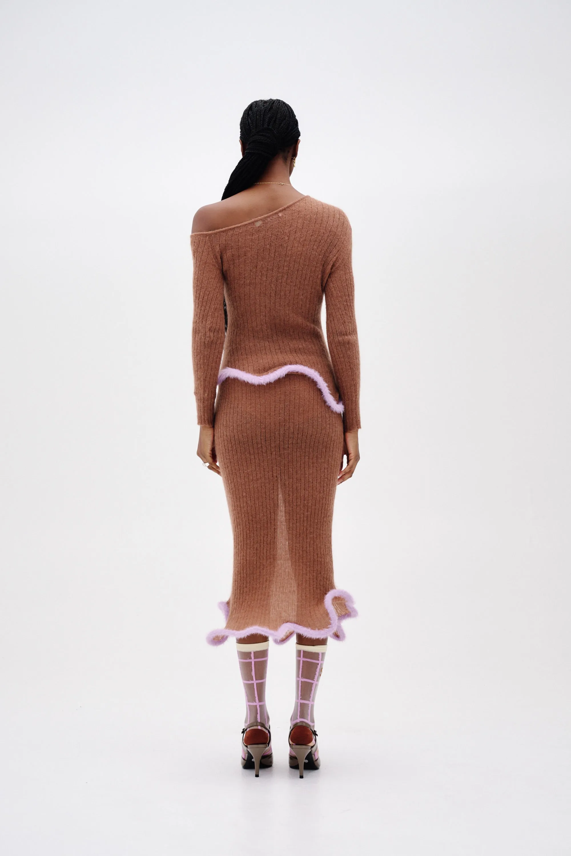 GINNY ALPACA WAVY MIDI SKIRT sold by PH5 product image thumbnail 5