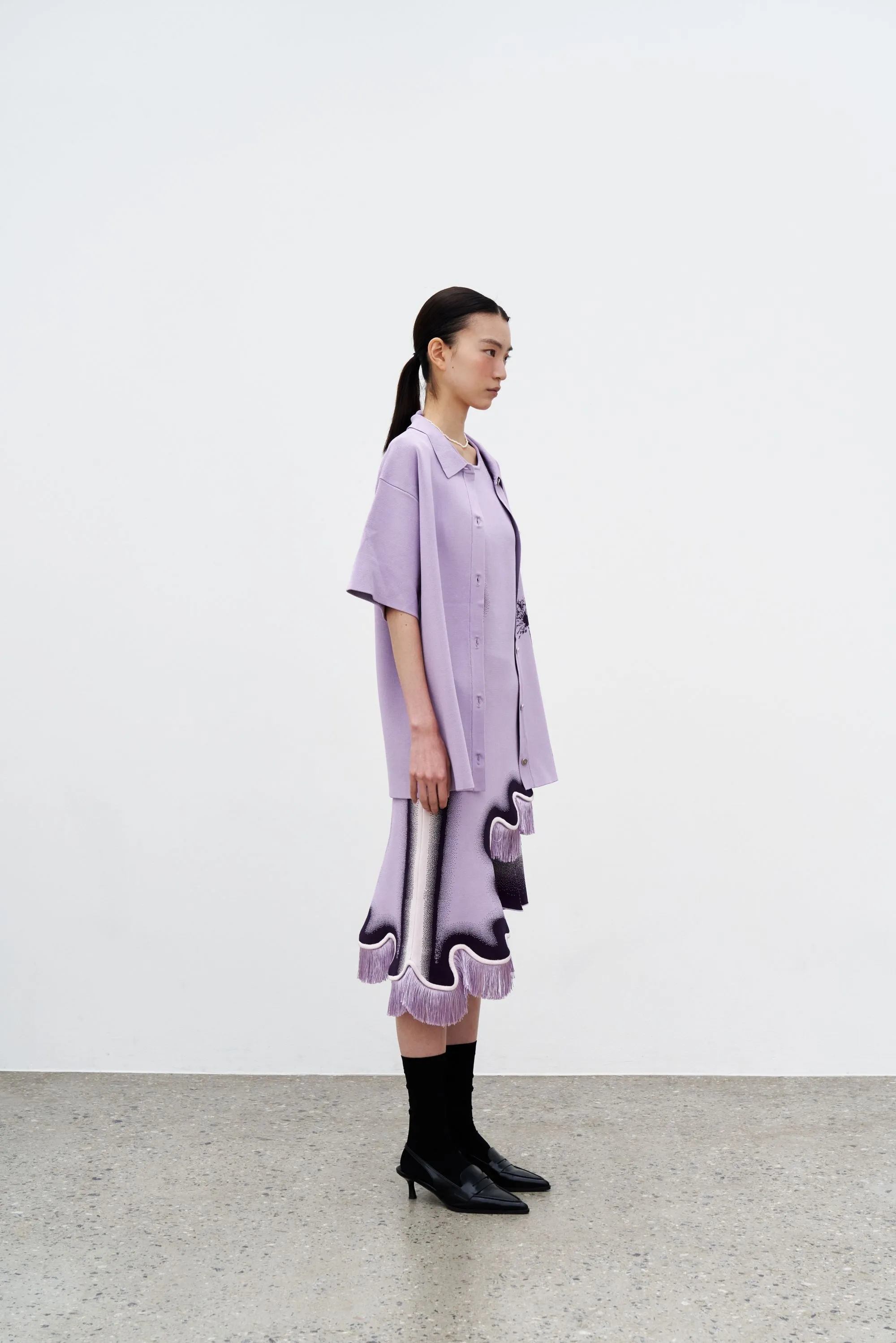 AMBER FLOWER PRINT OVERSIZED POLO SHIRT sold by PH5 product image thumbnail 4