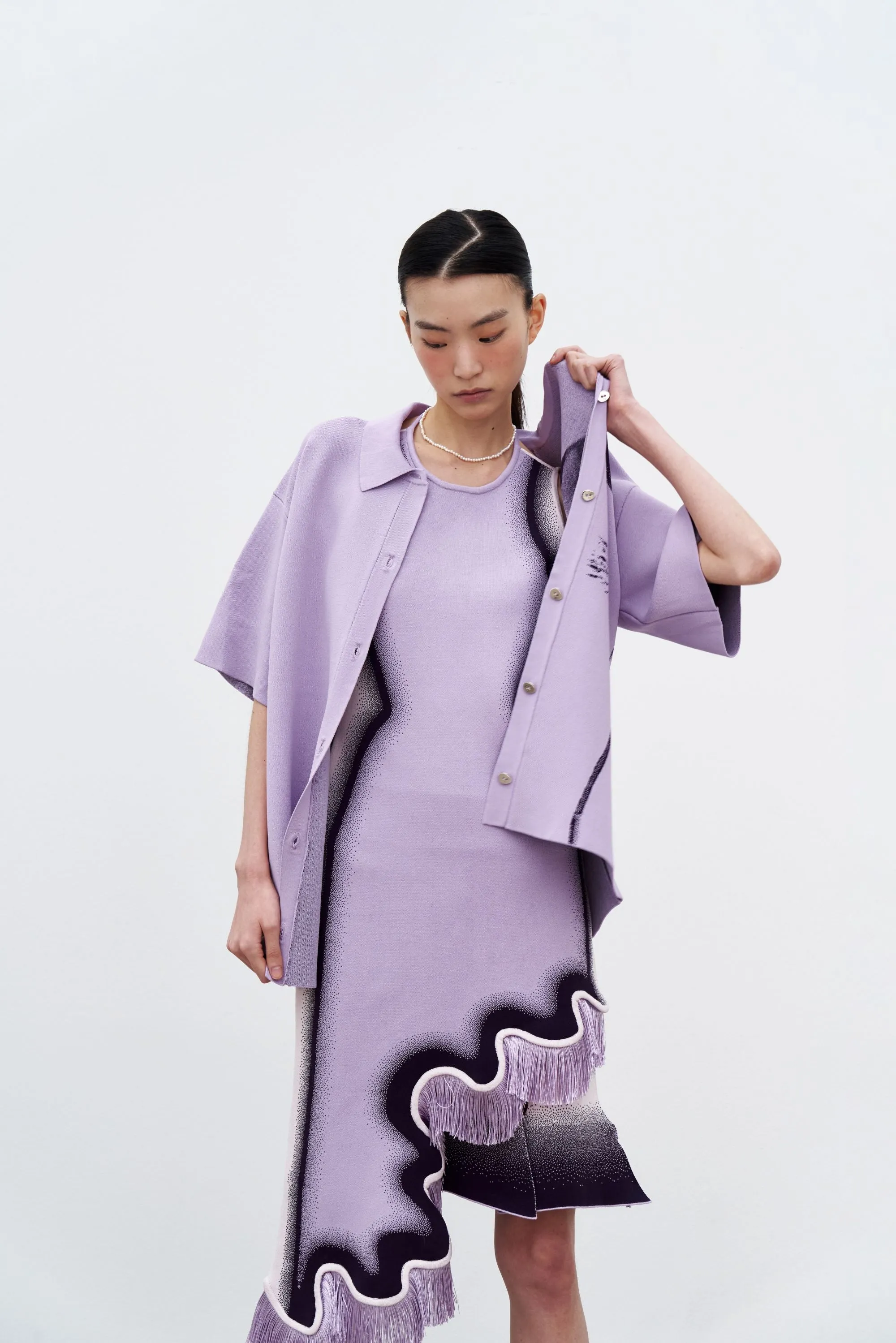 AMBER FLOWER PRINT OVERSIZED POLO SHIRT sold by PH5 product image thumbnail 3