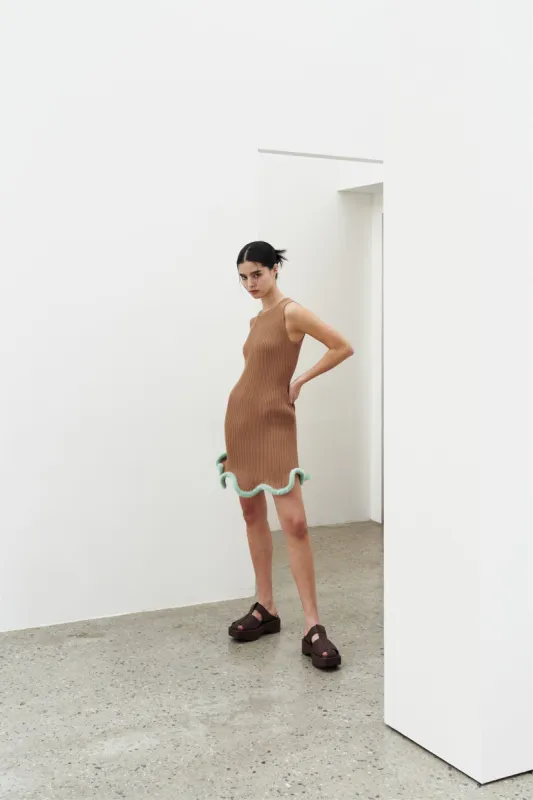 XENA 3D WAVY MINI TANK DRESS made by PH5