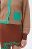 ALAIA ECO CASHMERE COTTON WAVY RIBBED CROPPED CARDIGAN sold by PH5