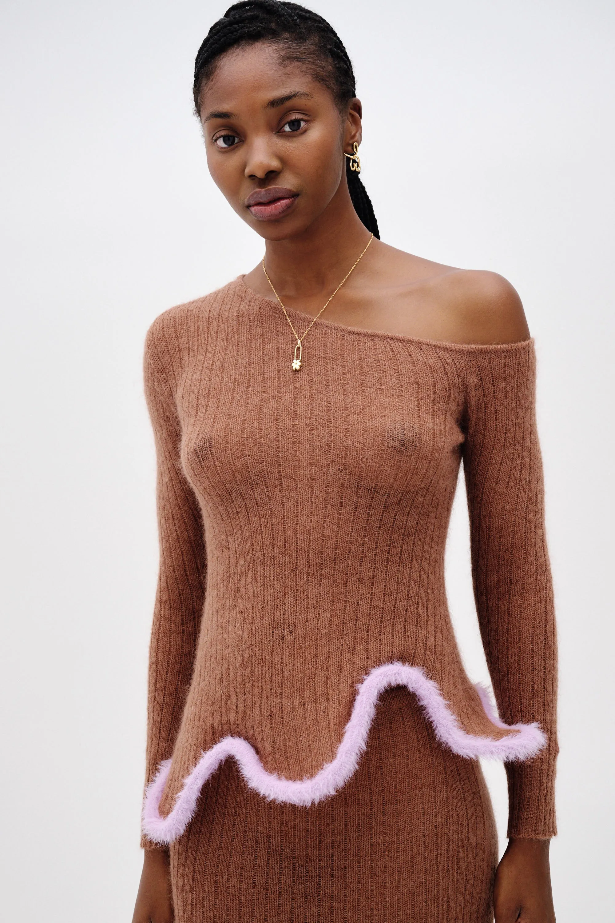 PIXIE ALPACA WAVY LONG SLEEVE TOP sold by PH5