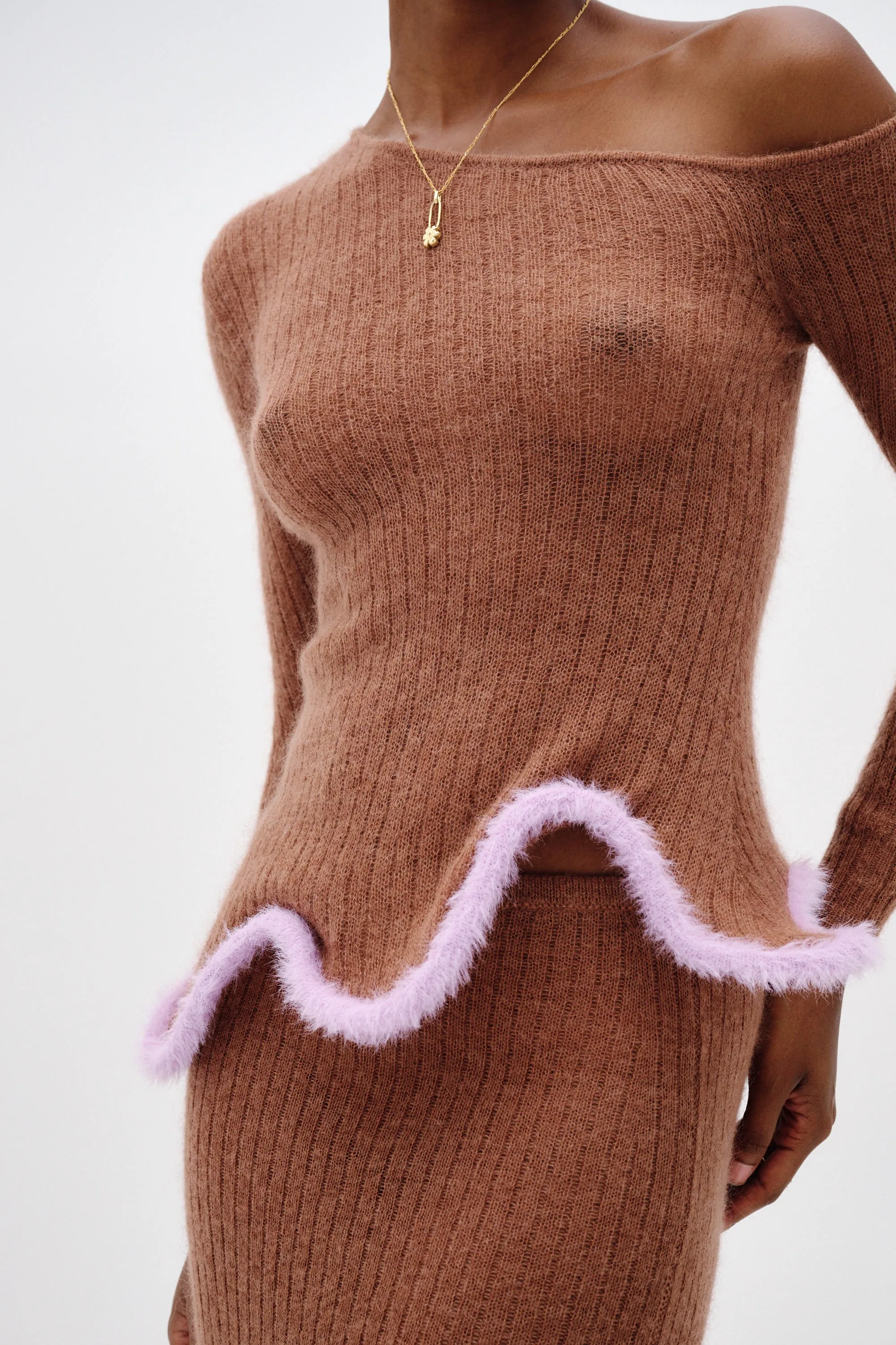 PIXIE ALPACA WAVY LONG SLEEVE TOP sold by PH5 product image thumbnail 5