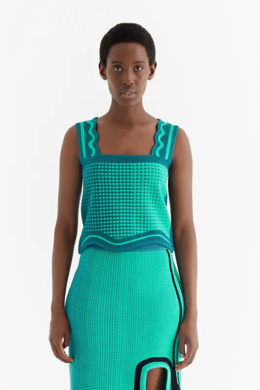 ZANE WAVY CROPPED TANK sold by PH5