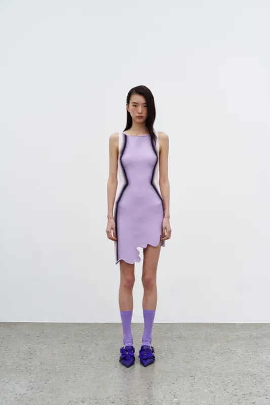 HAZEL GRADIENT PRINT MINI DRESS made by PH5