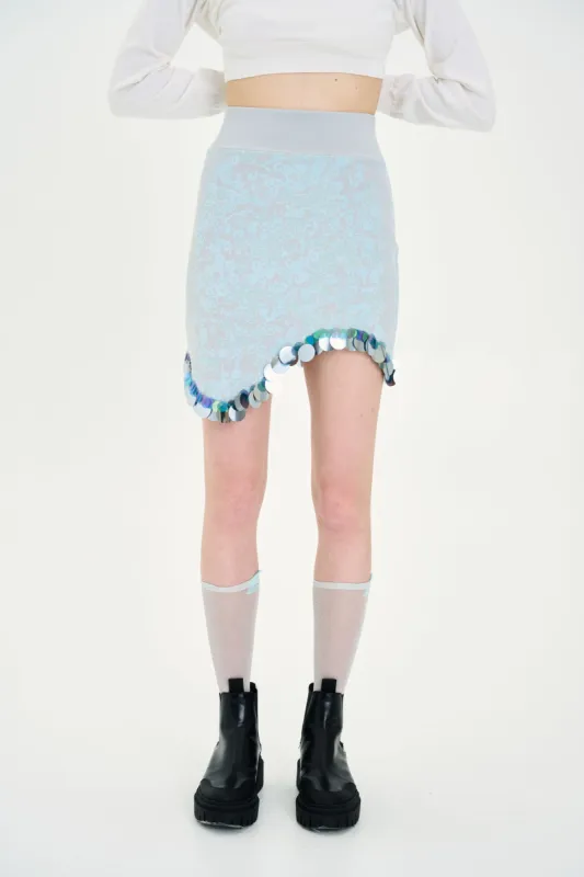 ARBOR WAVY MINI SKIRT WITH SEQUINS sold by PH5