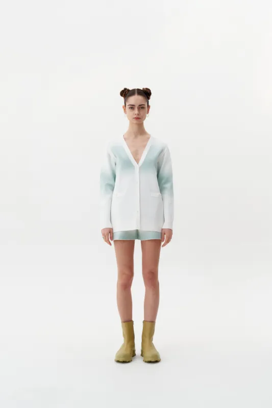 NARVI "SPRAY PAINTED" OVERSIZED CARDIGAN WITH DETACHABLE SLEEVES made by PH5