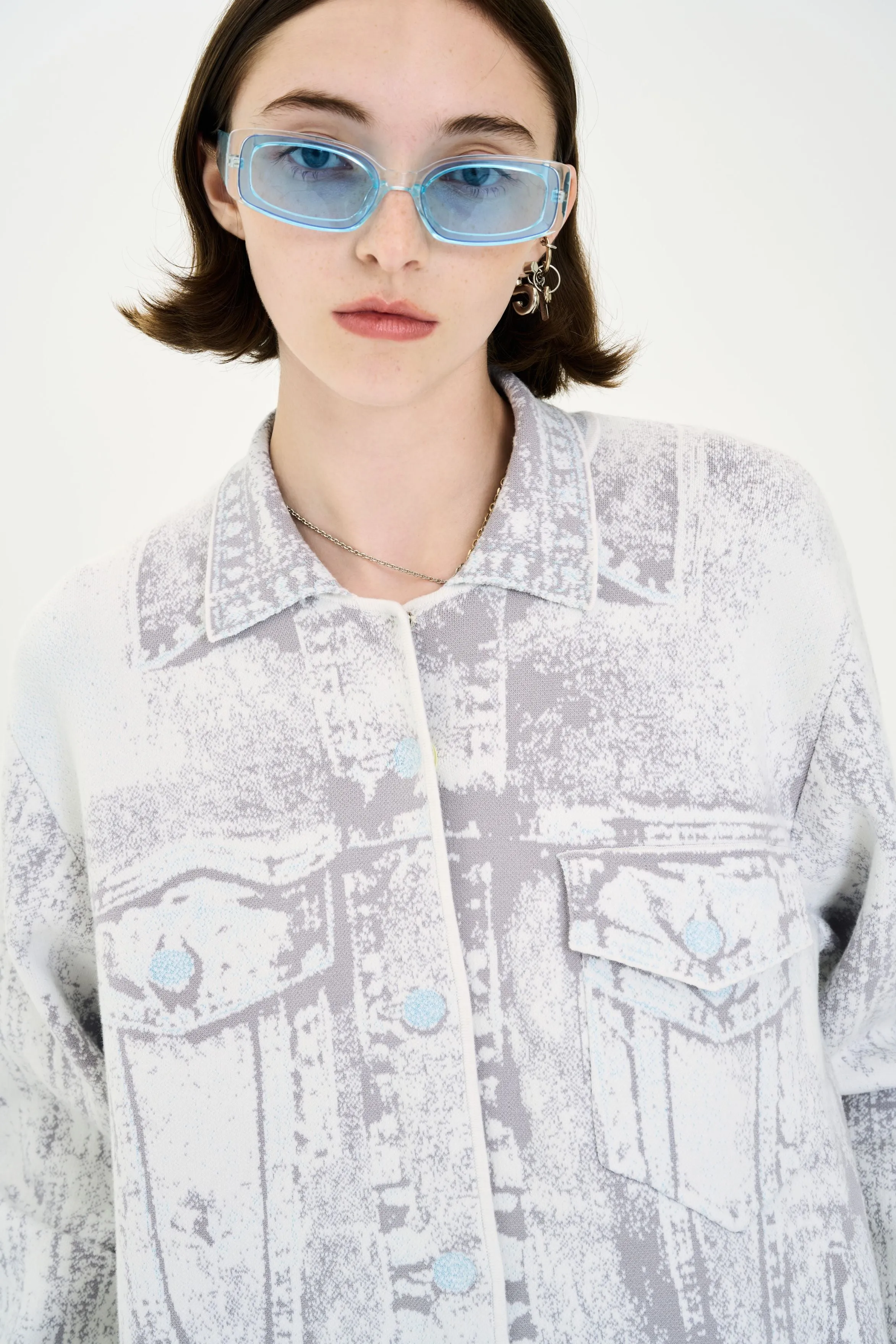 HANA DENIM PRINT OVERSIZED JACKET sold by PH5 product image thumbnail 5