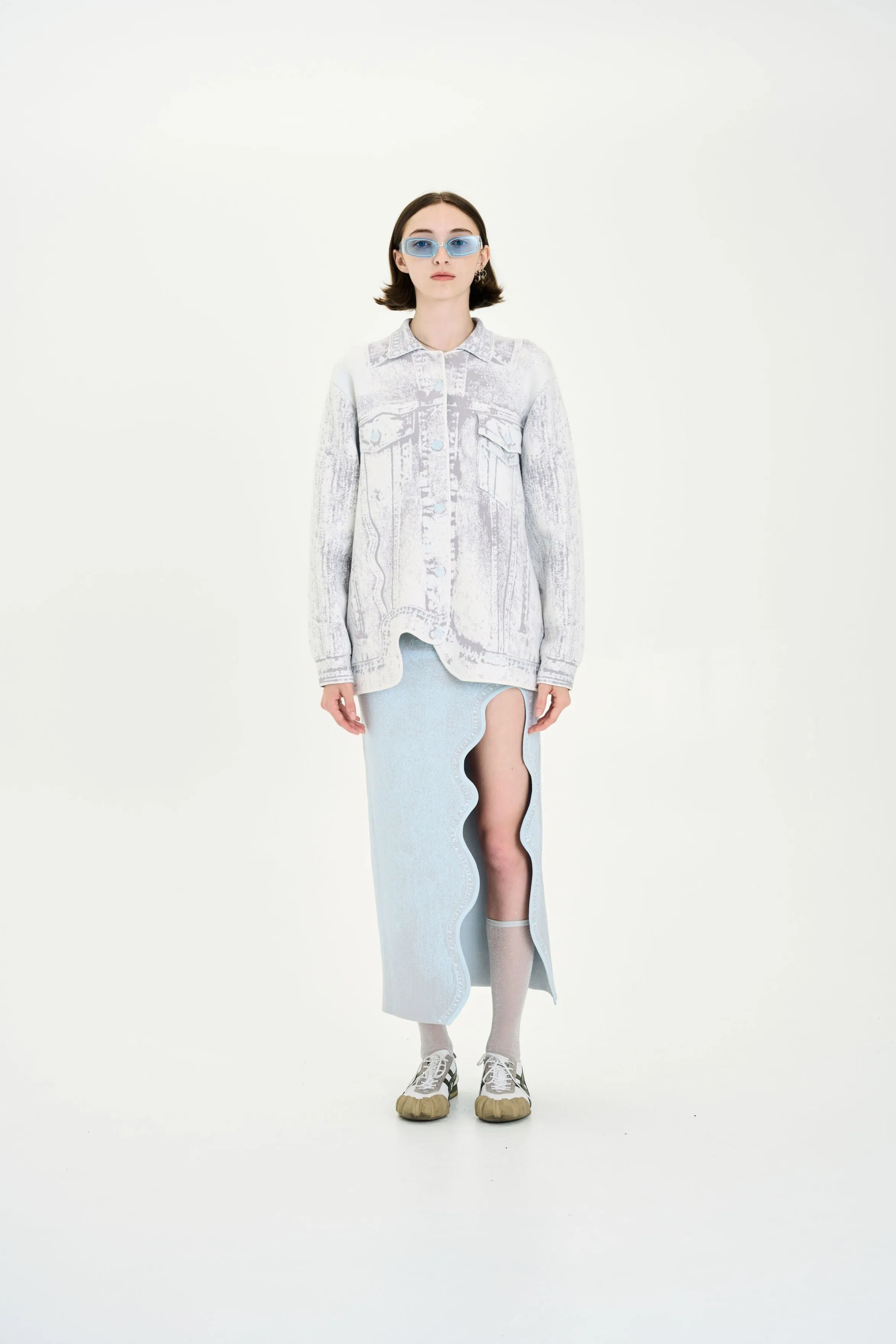 HANA DENIM PRINT OVERSIZED JACKET sold by PH5 product image thumbnail 3