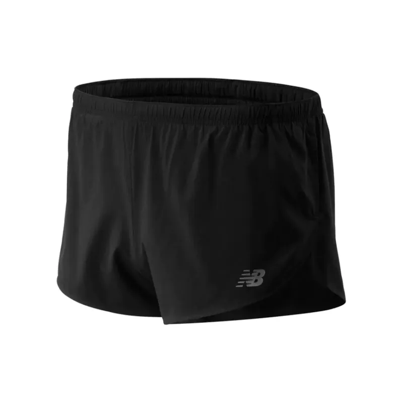 Mens New Balance Accelerate Split Short - Black sold by Pace Athletic