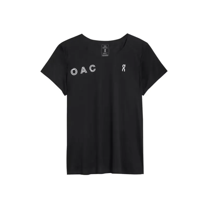 Womens On Running OAC Performance T - Black sold by Pace Athletic