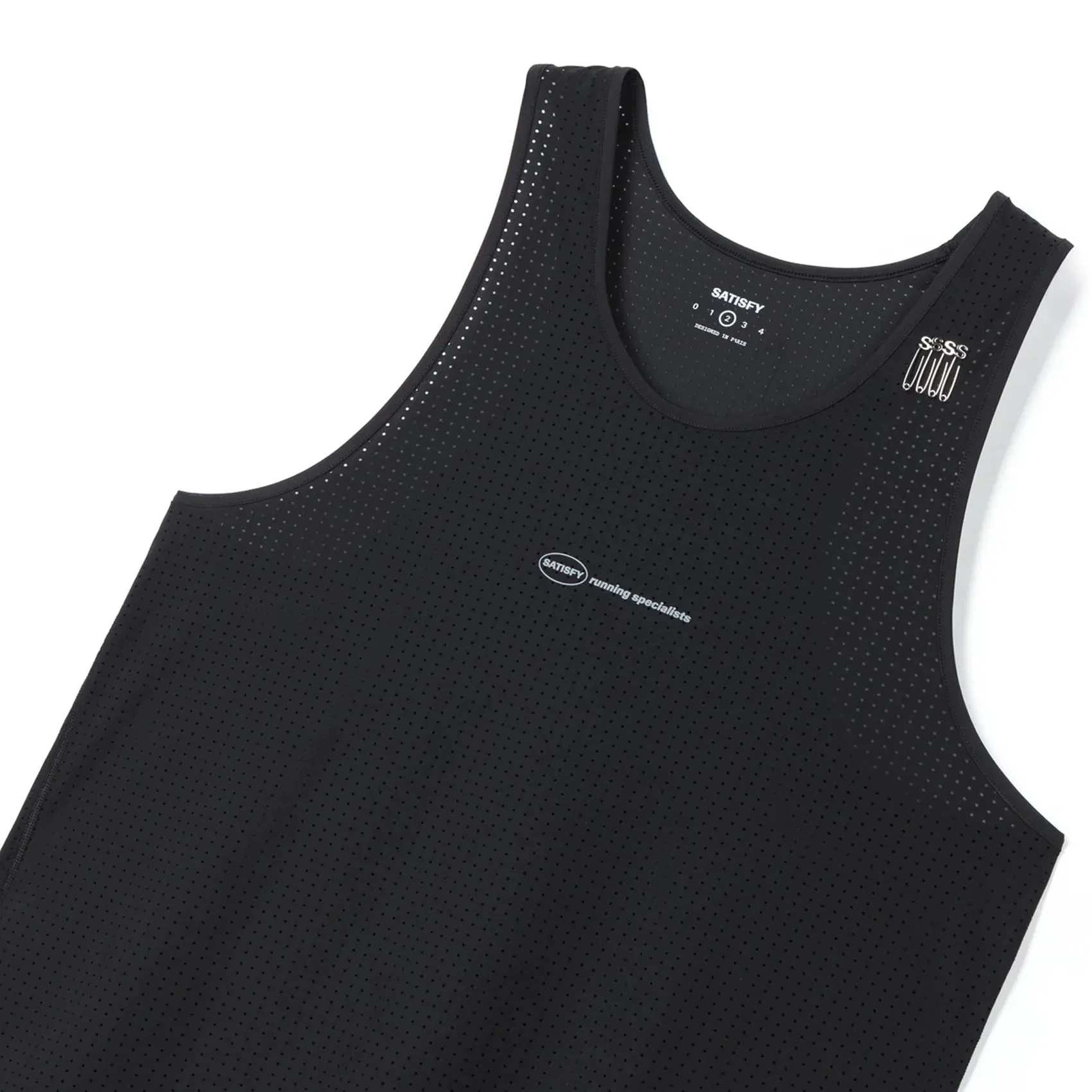 Mens Satisfy Space-O Running Singlet sold by Pace Athletic product image thumbnail 5