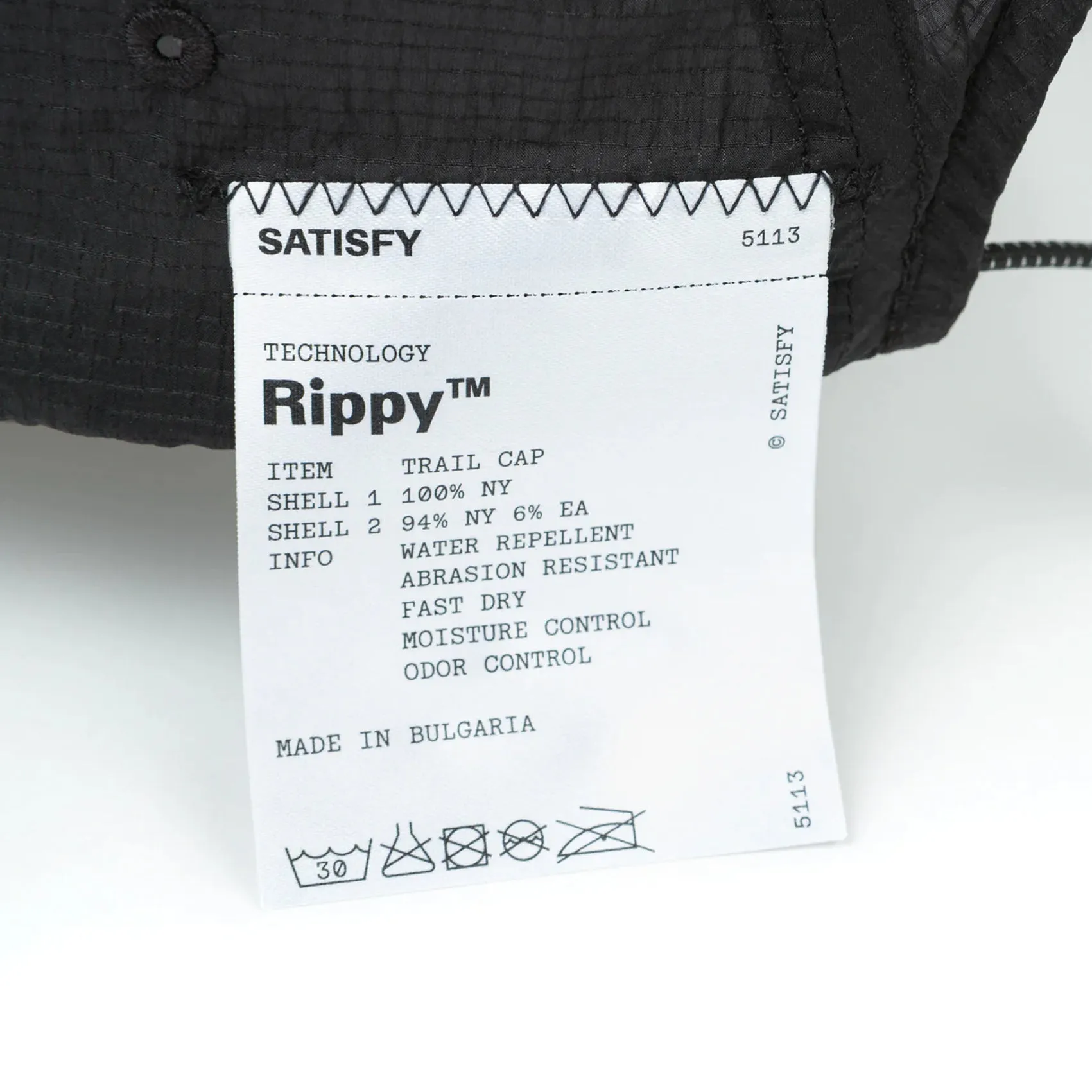 Unisex Satisfy Rippy Trail Cap sold by Pace Athletic product image thumbnail 5