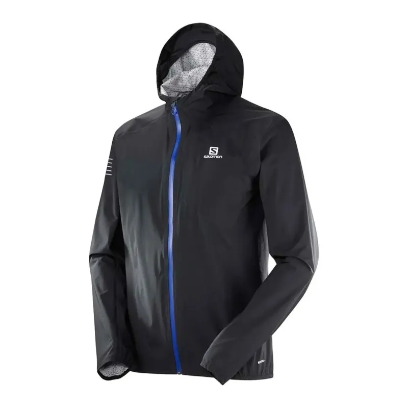 Mens Salomon Bonatti Waterproof Jacket - Black sold by Pace Athletic