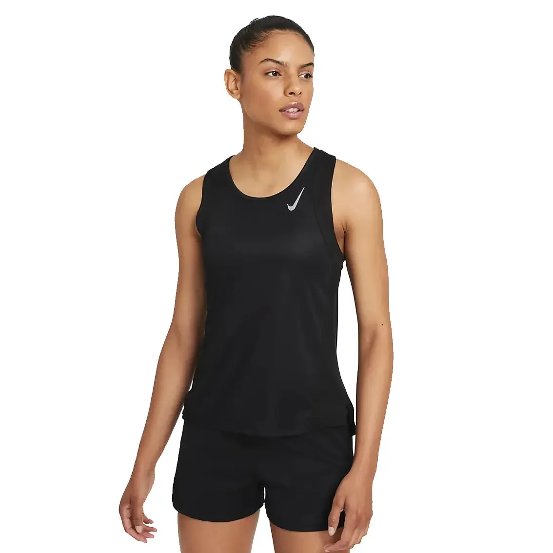Womens Nike Dri-Fit Race Singlet - Black sold by Pace Athletic