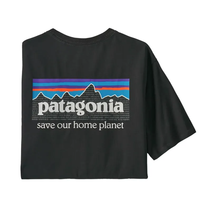 Mens Patagonia P-6 Mission Organic Shirt - Ink Black sold by Pace Athletic