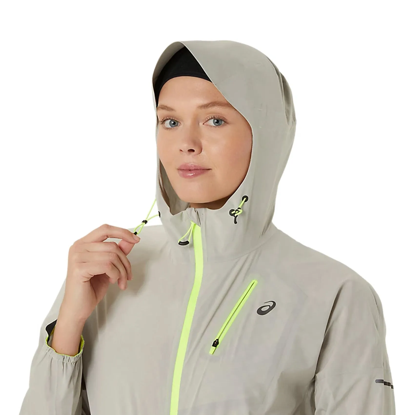 Womens ASICS FujiTrail Waterproof Jacket sold by Pace Athletic product image thumbnail 3