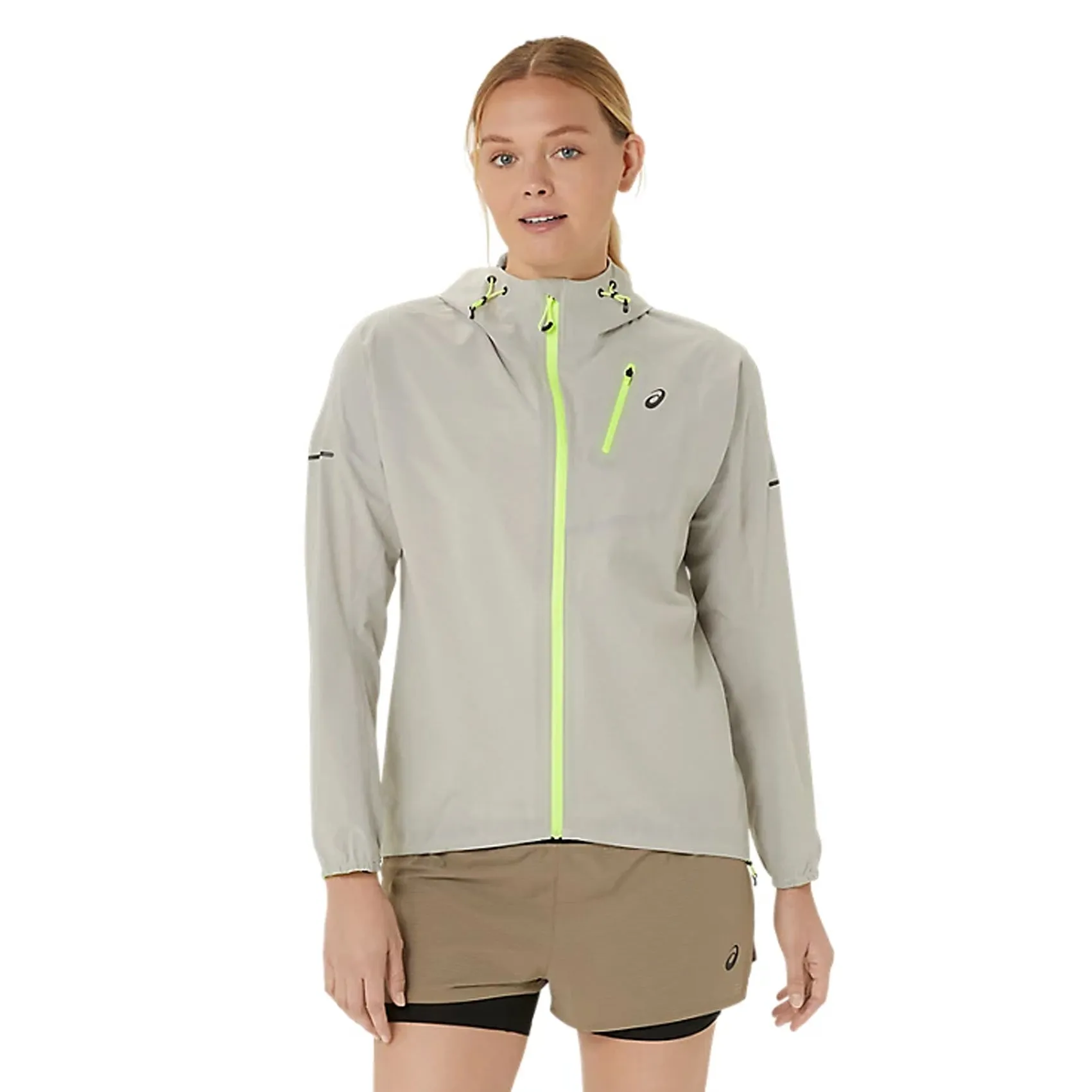 Womens ASICS FujiTrail Waterproof Jacket sold by Pace Athletic