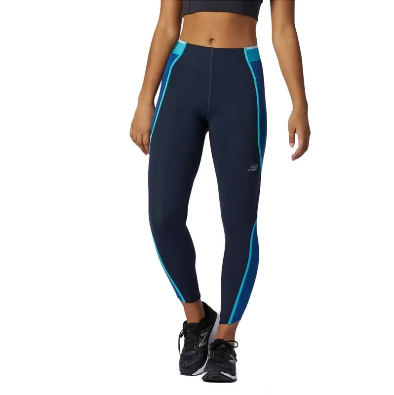 Womens New Balance Q Speed Fuel Tight - Captain Blue sold by Pace Athletic