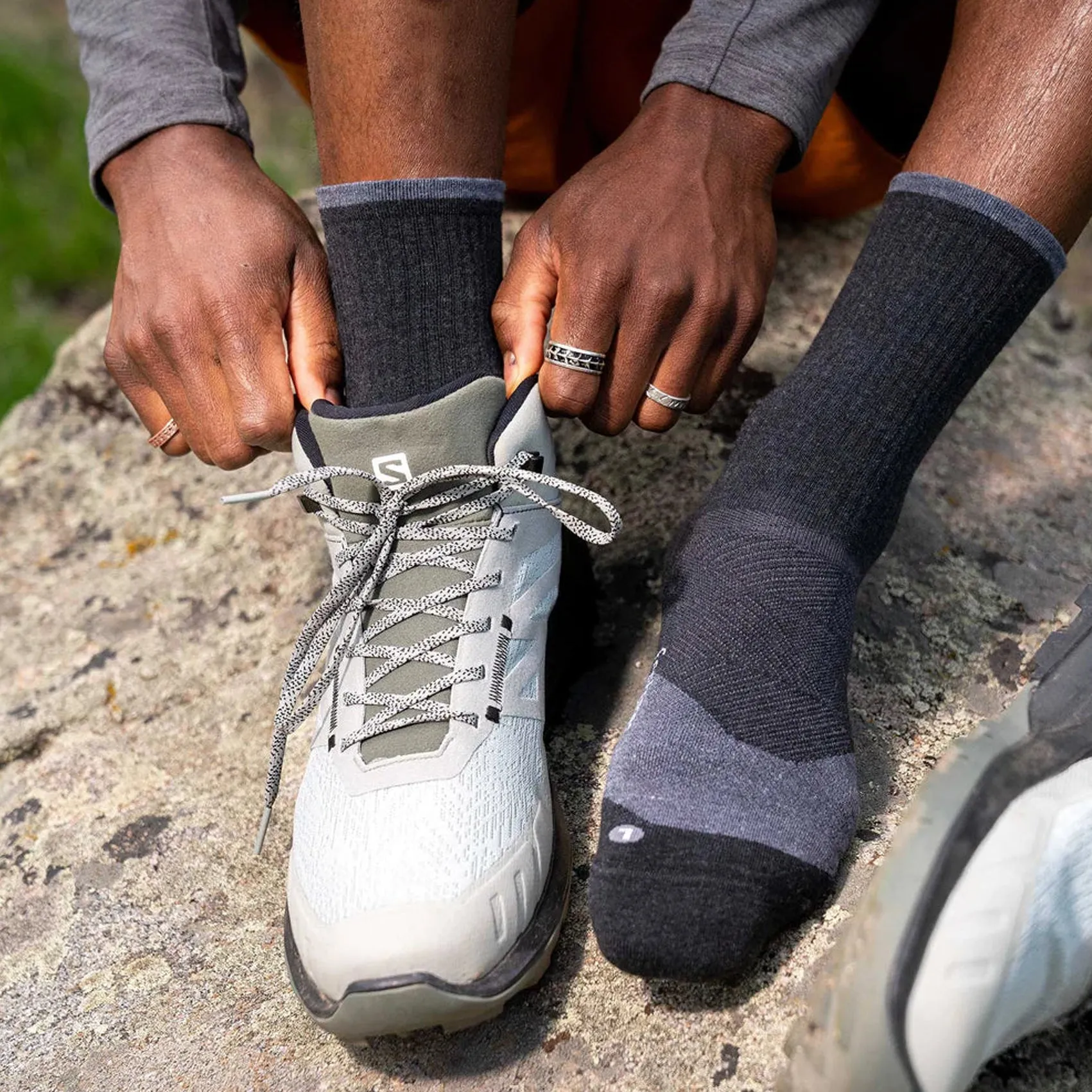 Unisex Feetures Socks Trail Max Cushion Mini Crew sold by Pace Athletic product image thumbnail 3