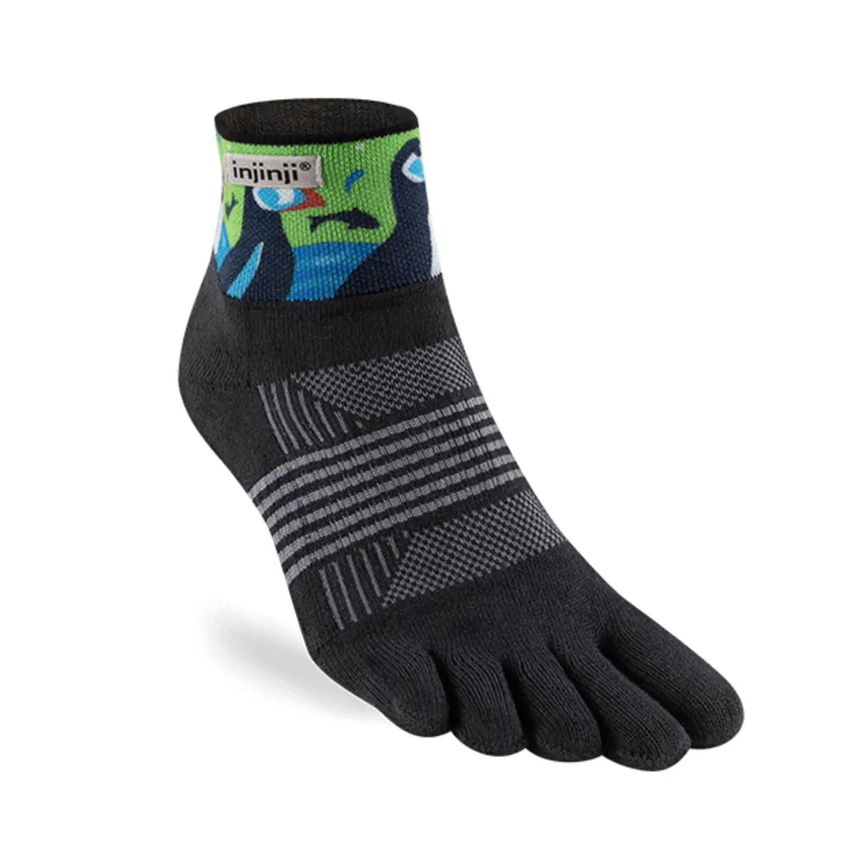 Womens Injinji Trail Artist Designed Mini-Crew Socks sold by Pace Athletic