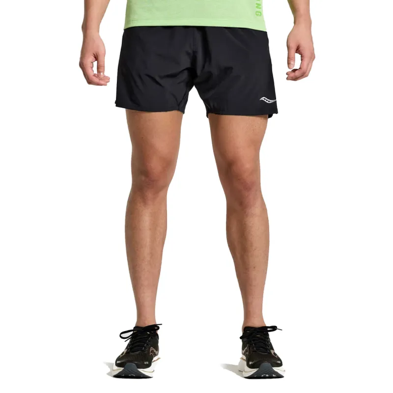 Mens Saucony Outpace 5 Inch Shorts made by Saucony