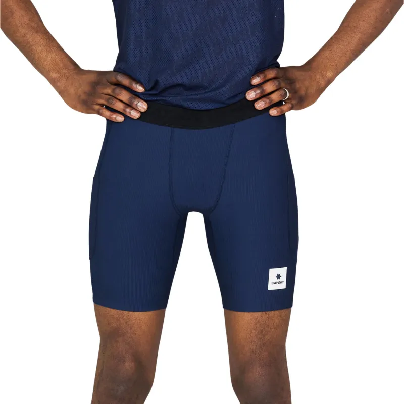 Mens Saysky Combat+ Rib Short 8-inch Tights sold by Pace Athletic