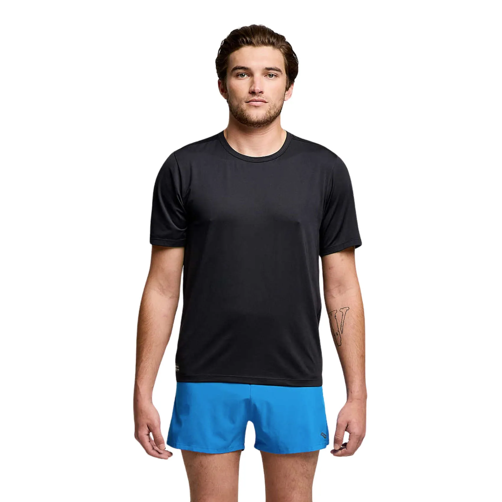 Mens Saucony Stopwatch Short Sleeve Tee sold by Pace Athletic