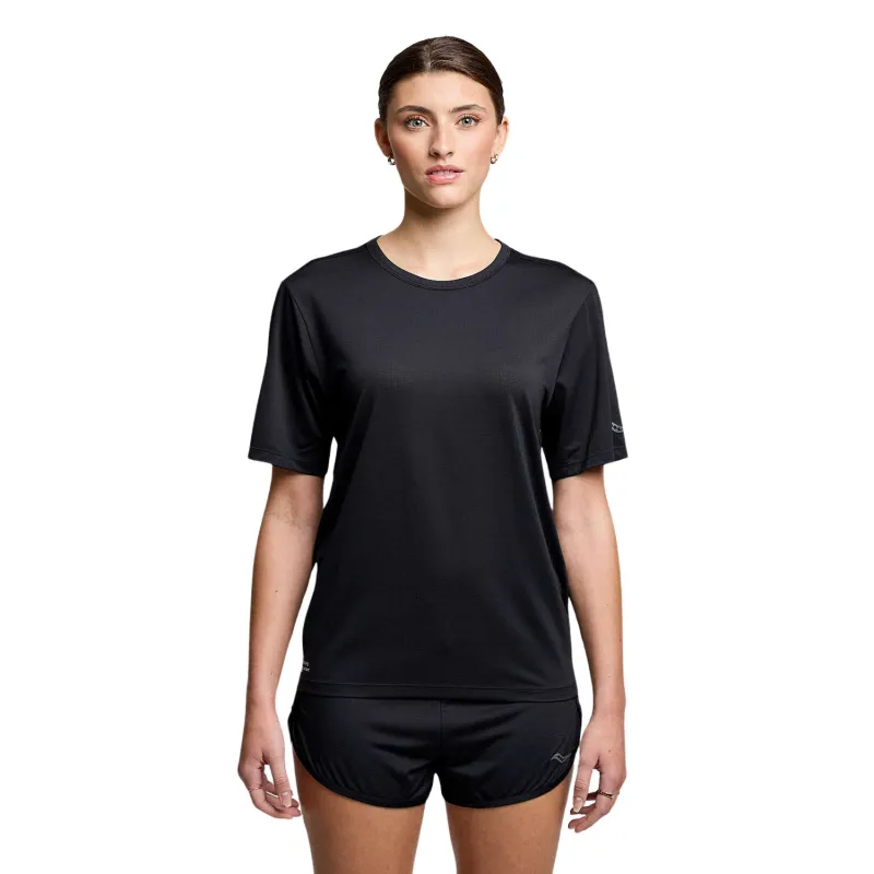 Womens Saucony Stopwatch Short Sleeve Tee made by Saucony