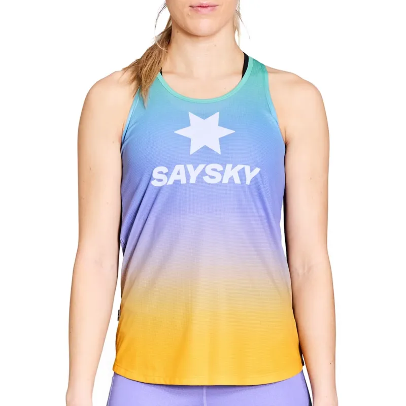 Womens Saysky Drip Dye Flow Singlet sold by Pace Athletic