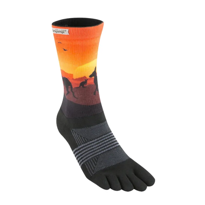 Womens Injinji Trail Midweight Crew Socks - Australiana Designed sold by Pace Athletic