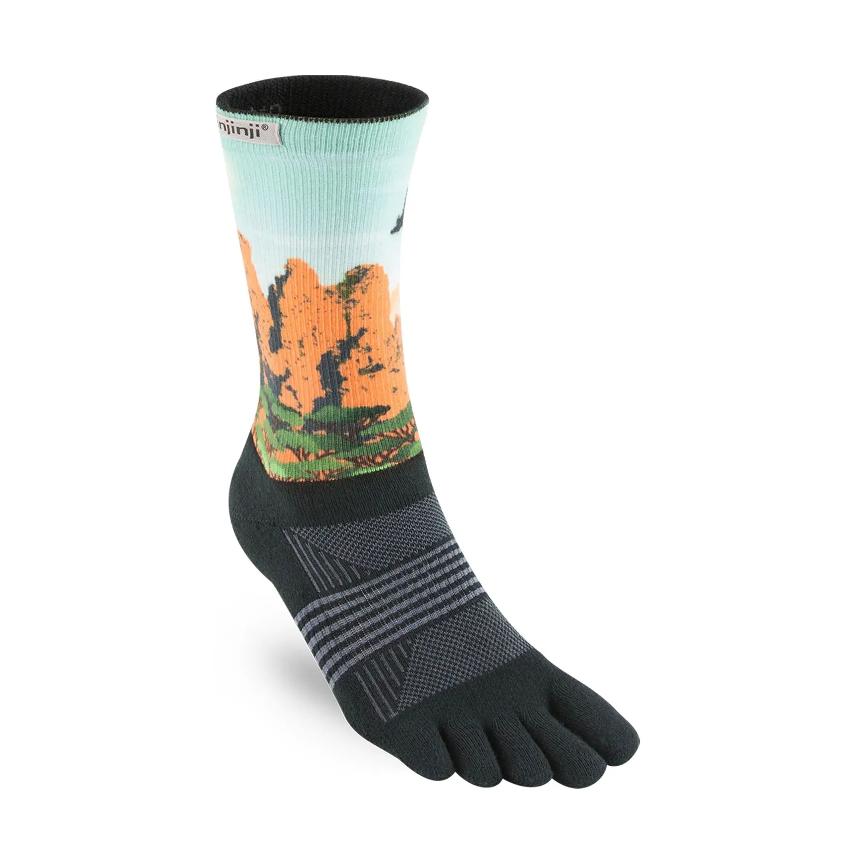 Womens Injinji Trail Midweight Crew Socks - Australiana Designed sold by Pace Athletic product image thumbnail 2