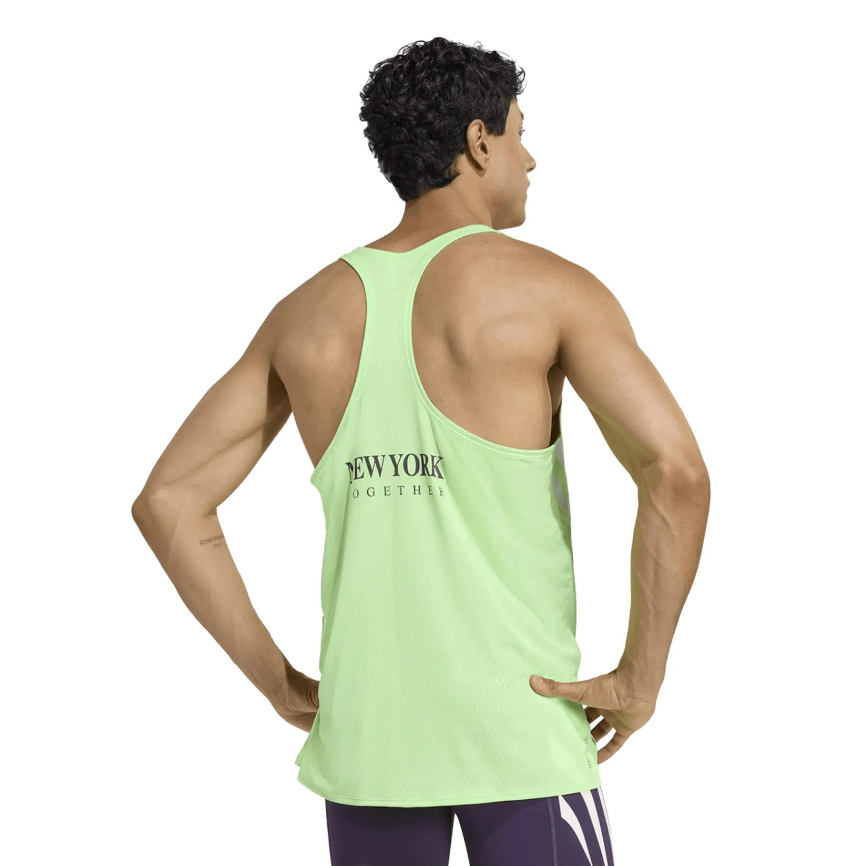 Mens adidas Adizero NYC Singlet sold by Pace Athletic product image thumbnail 2