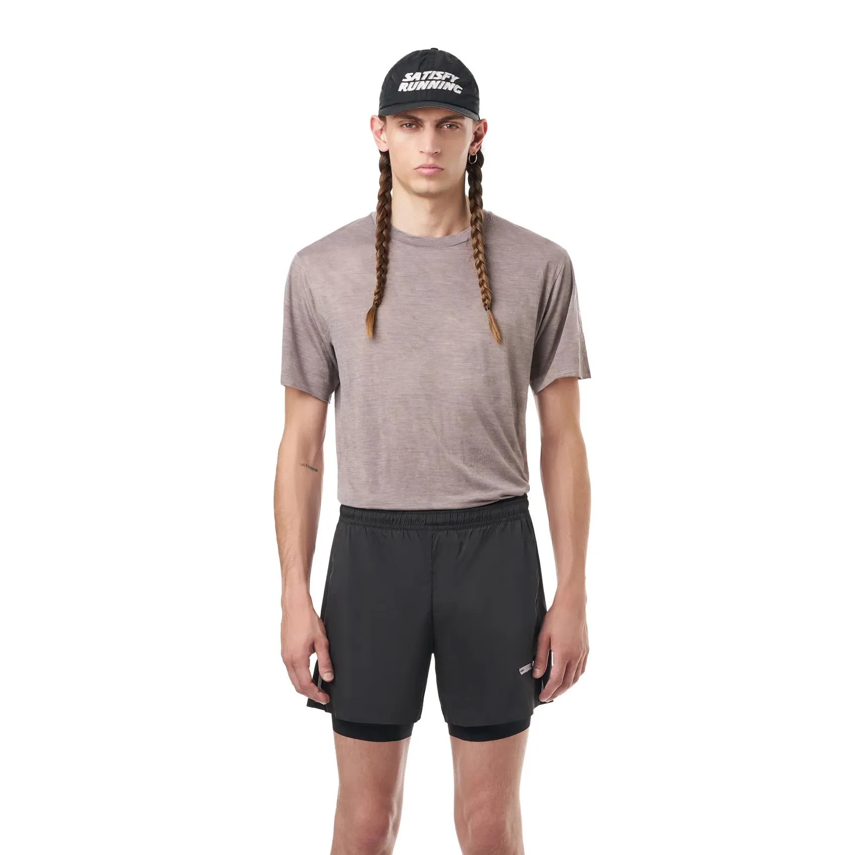 Mens Satisfy TechSilk 8 Inch Running Shorts sold by Pace Athletic product image thumbnail 2