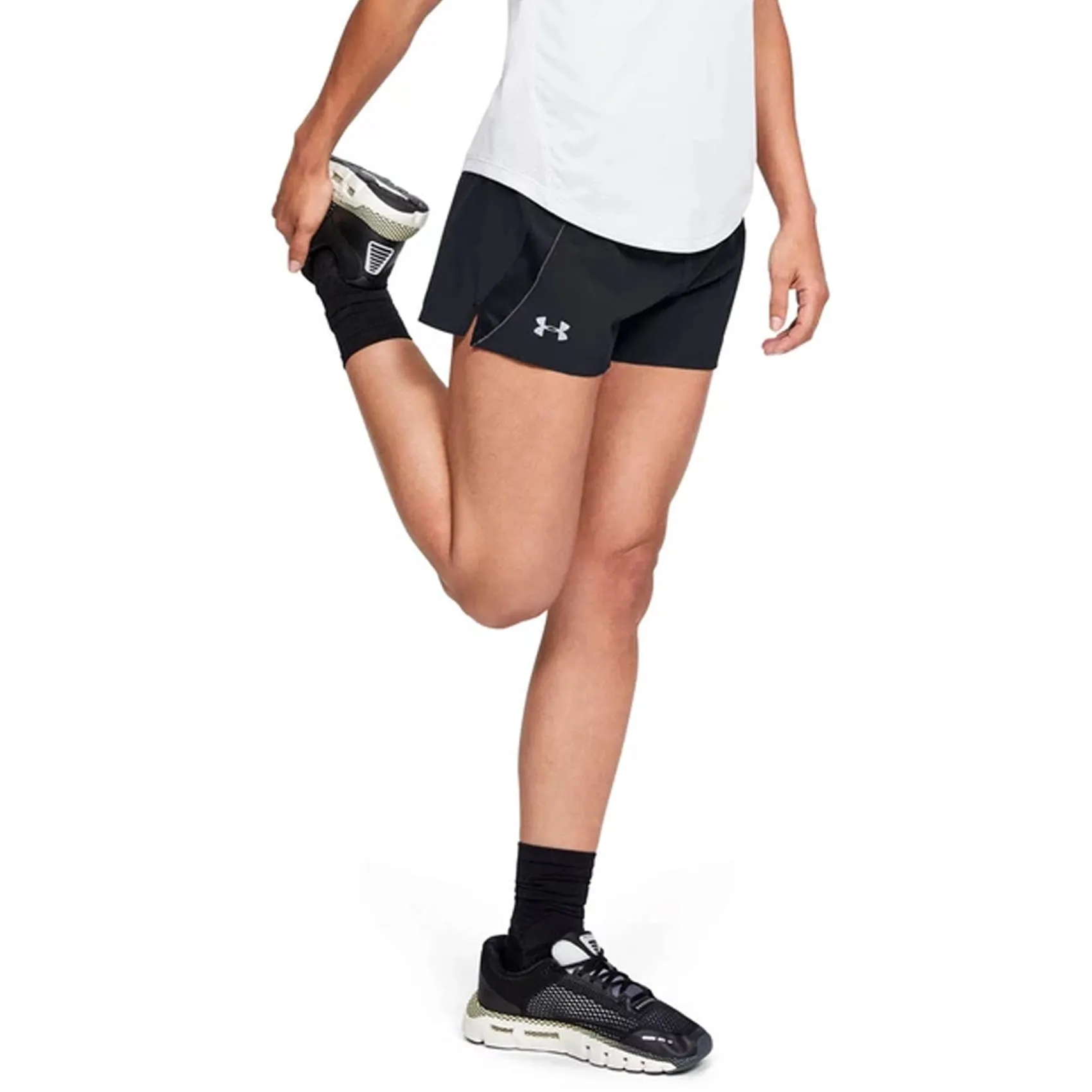 Womens Under Armour Qualifier Speedpocket Shorts sold by Pace Athletic product image thumbnail 3
