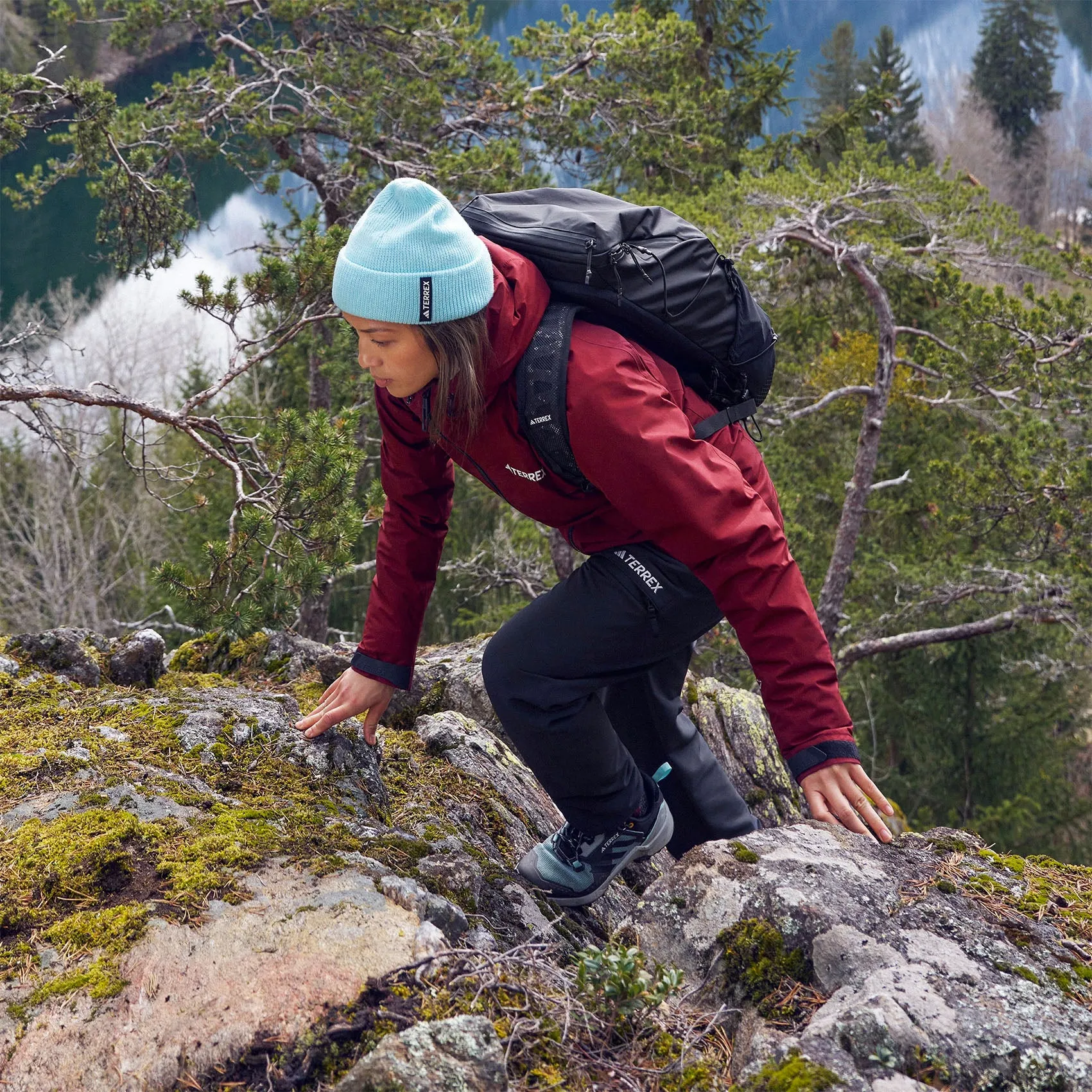 Womens adidas Terrex Xperior Gore-Tex Paclite Rain Jacket sold by Pace Athletic product image thumbnail 2