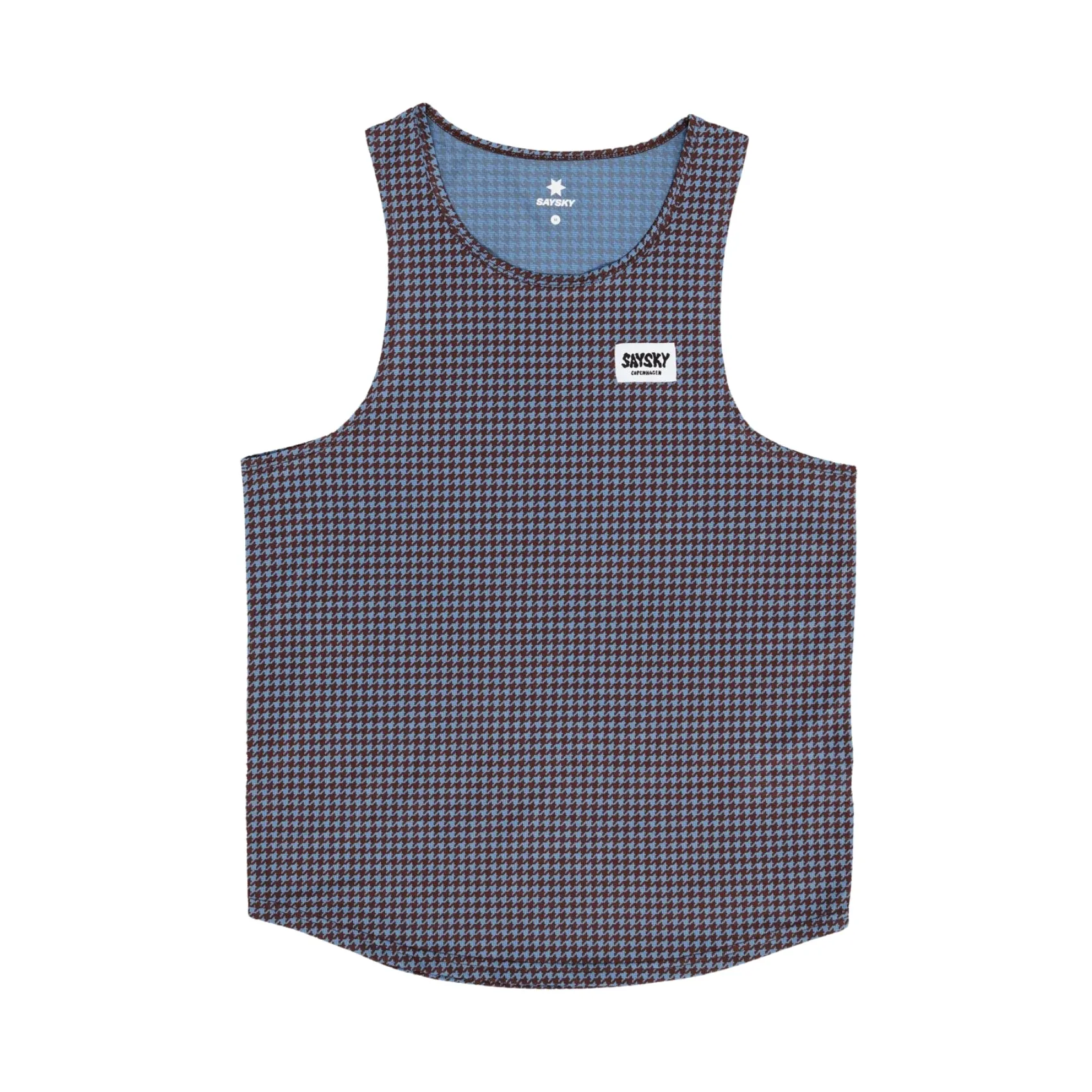 Mens Saysky Houndstooth Combat Singlet sold by Pace Athletic