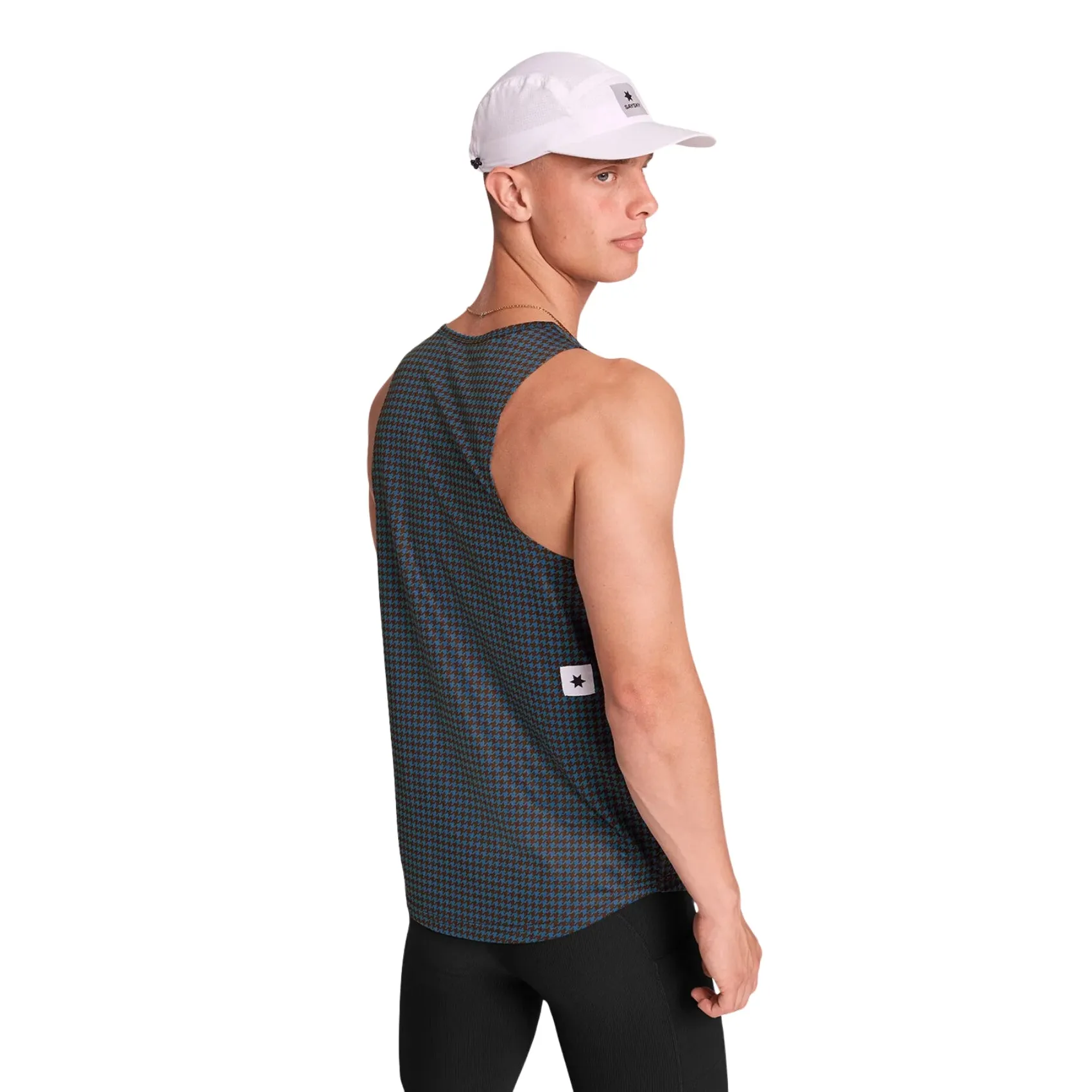 Mens Saysky Houndstooth Combat Singlet sold by Pace Athletic product image thumbnail 5