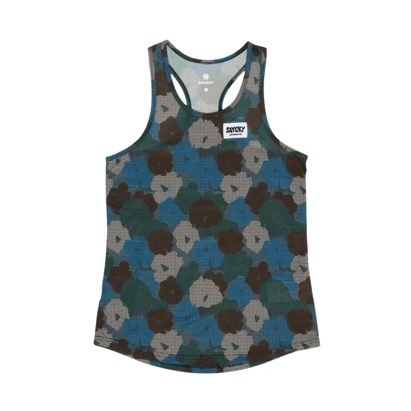 Womens Saysky Flower Combat Singlet made by Pace Athletic