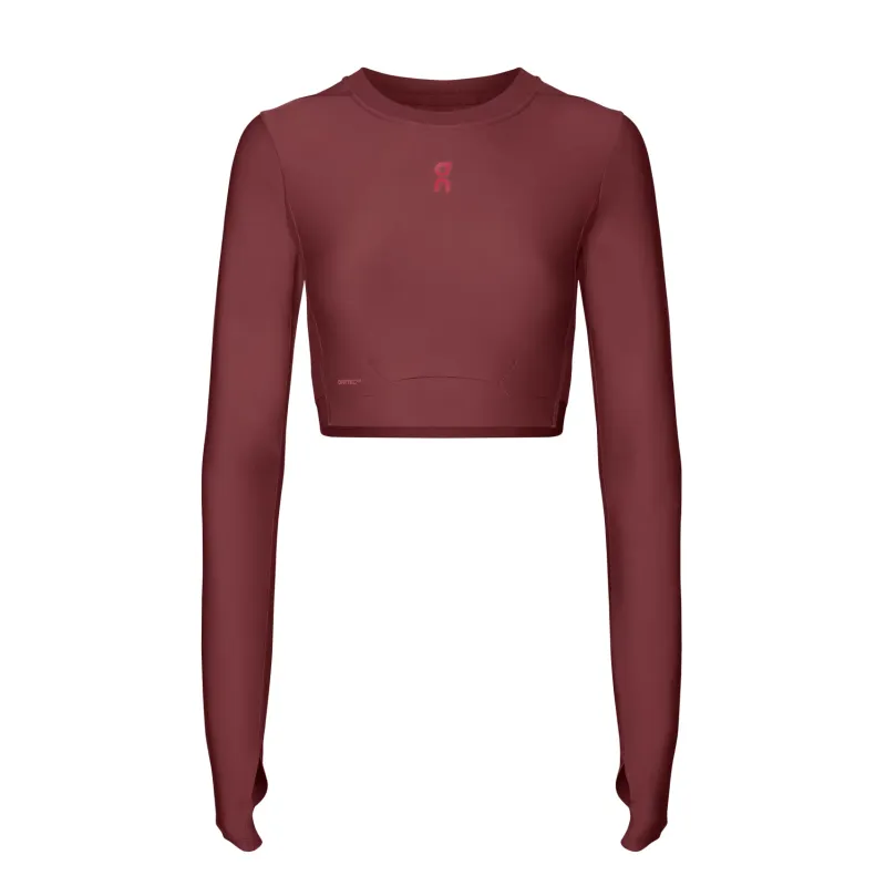 Womens On Running Train Long Sleeve Crop sold by Pace Athletic