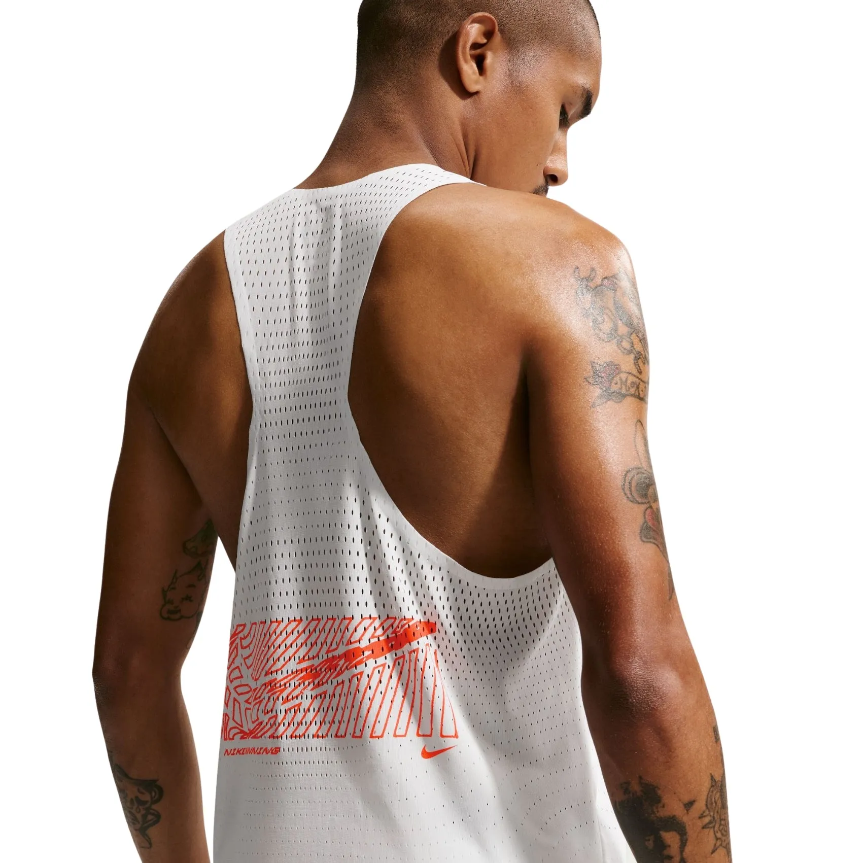 Mens Nike Dri-FIT ADV Aeroswift GFX Singlet sold by Pace Athletic product image thumbnail 2