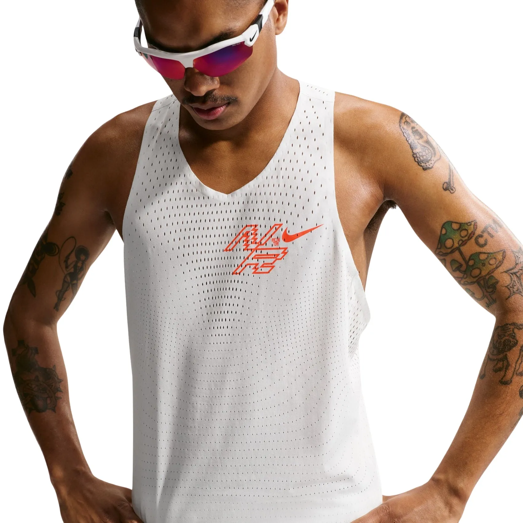 Mens Nike Dri-FIT ADV Aeroswift GFX Singlet sold by Pace Athletic product image thumbnail 3